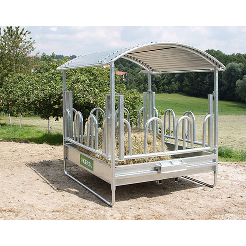 Viereckraufe mit Palisadenfressgitter