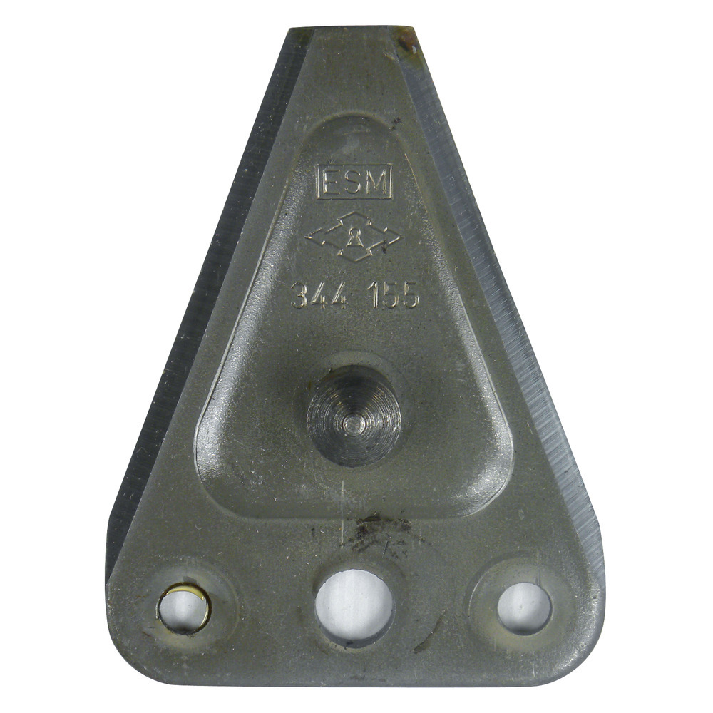 Blade with knob for bidux double knife mower