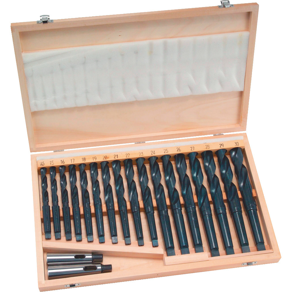 Twist drill set MK2/3, 17 pcs.