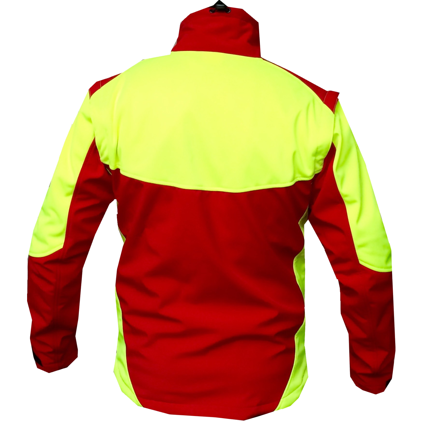 Forstjacke PLATIN rot-gelb