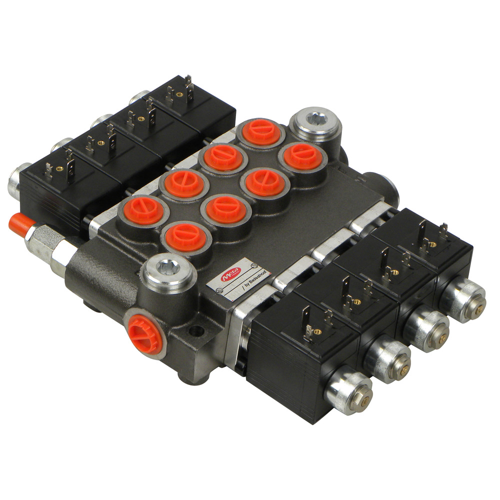 Steuerventil 50/4 doppeltwirkend 12V elektromagnetische Betätigung