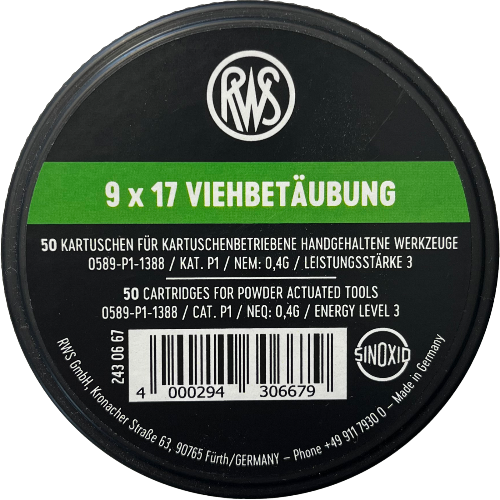 Schusspatronen für Bolzenschussgerät