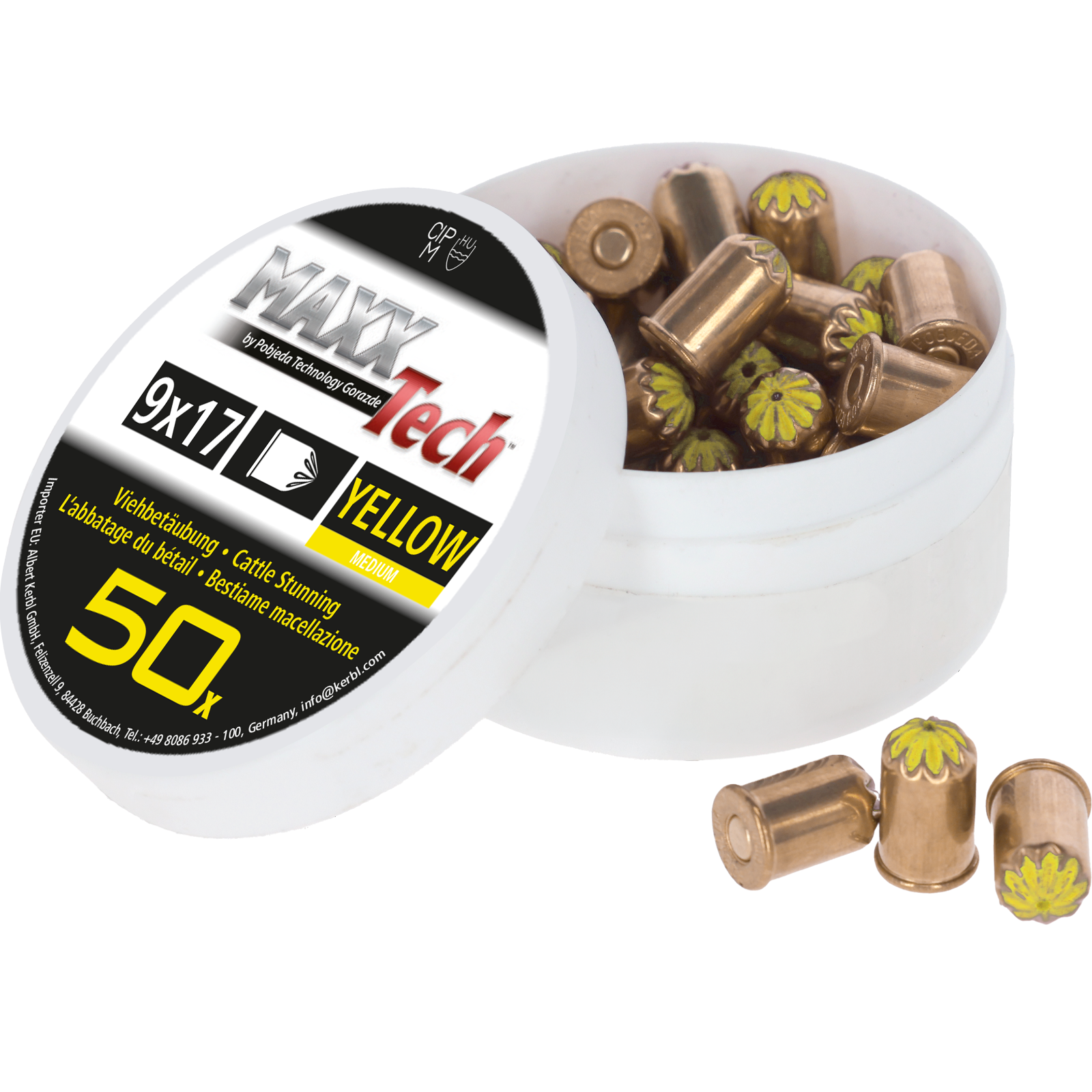 Schusspatrone gelb