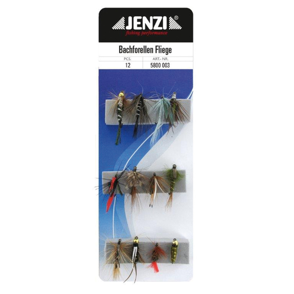 Bachforelle Fliege Fliegenset 12 Stk/Pkg