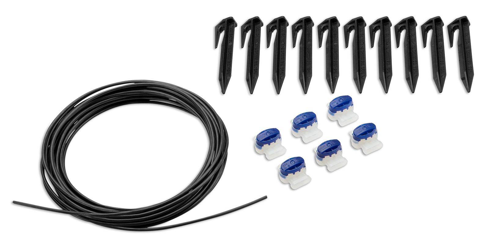 Kabelreparatur Set  5 m Kabel 6 Verbinder 10 Klammern