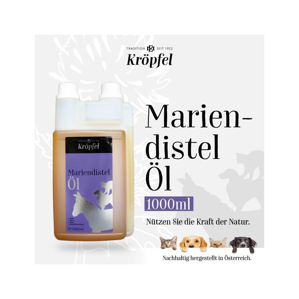 Mariendistelöl, 1 L