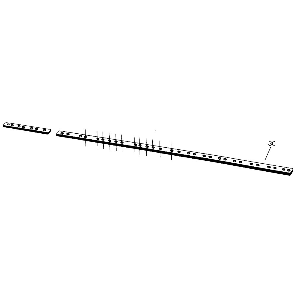 Mähmesserrücken, 190 cm, 25 Klingen