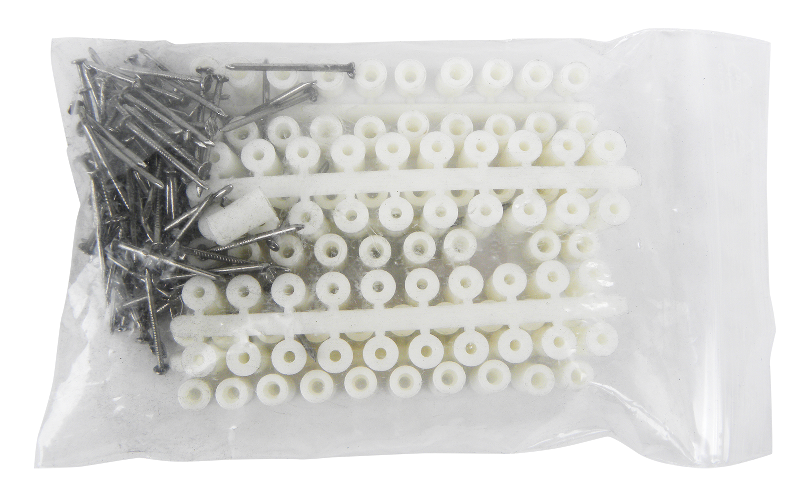 Abstandsröllchen Kunststoff mit Stiften 100Stk.