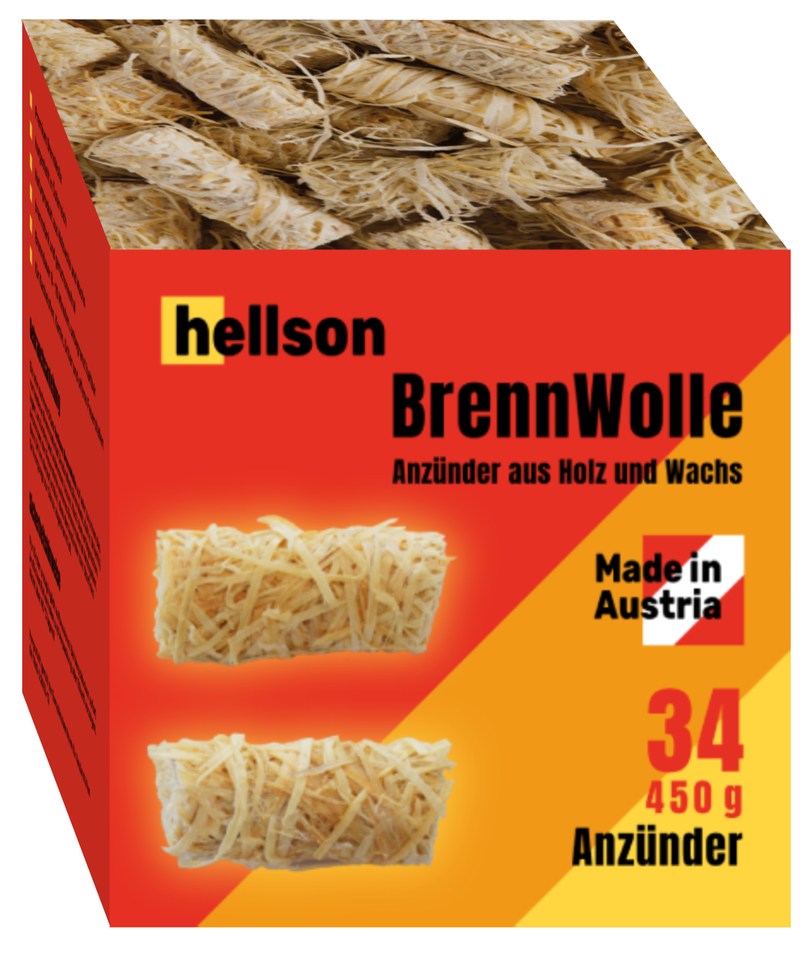BrennWolle 34 Stück 450 g