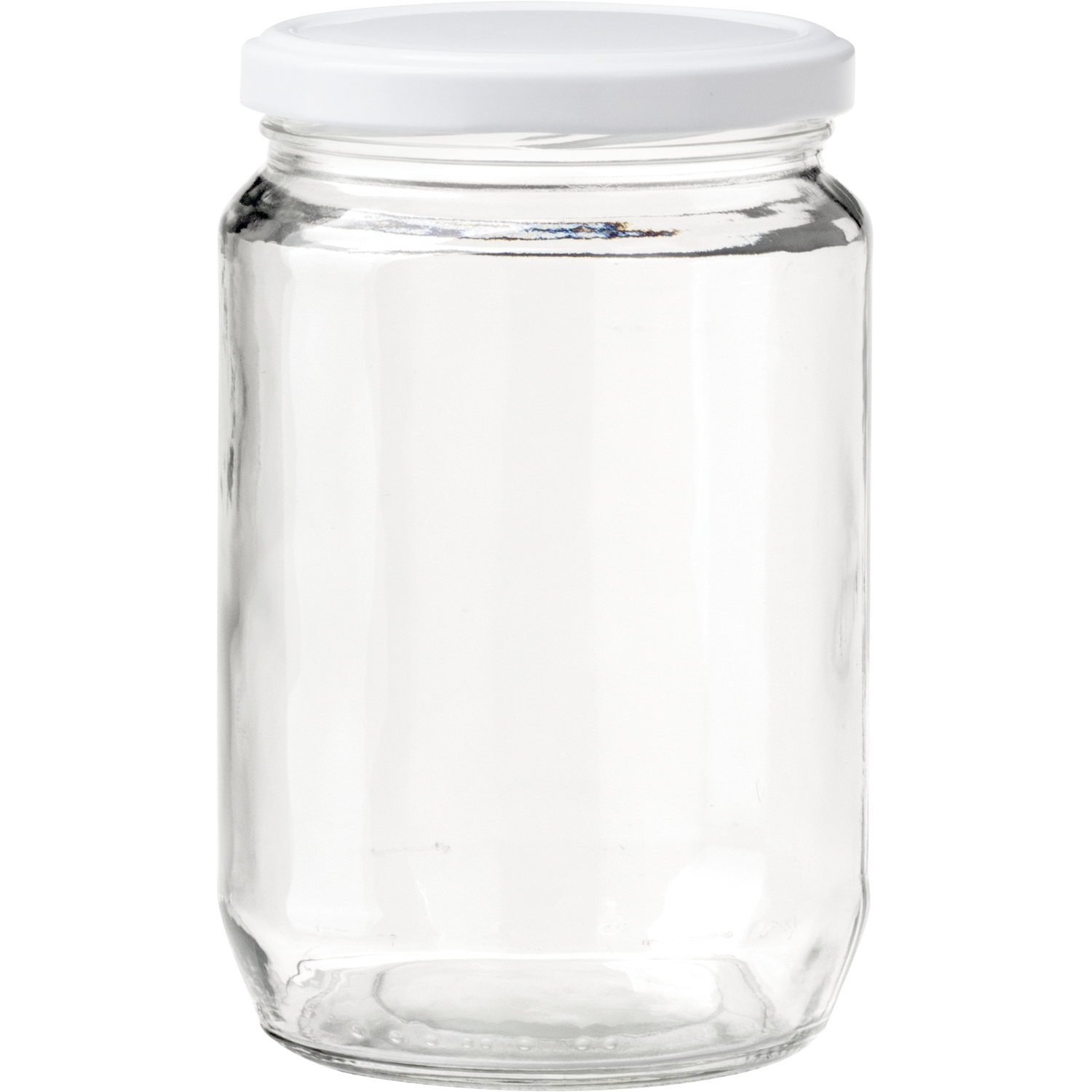 Einkochgläser 6 Stk. 720ml inkl. Schraubdeckel weiß