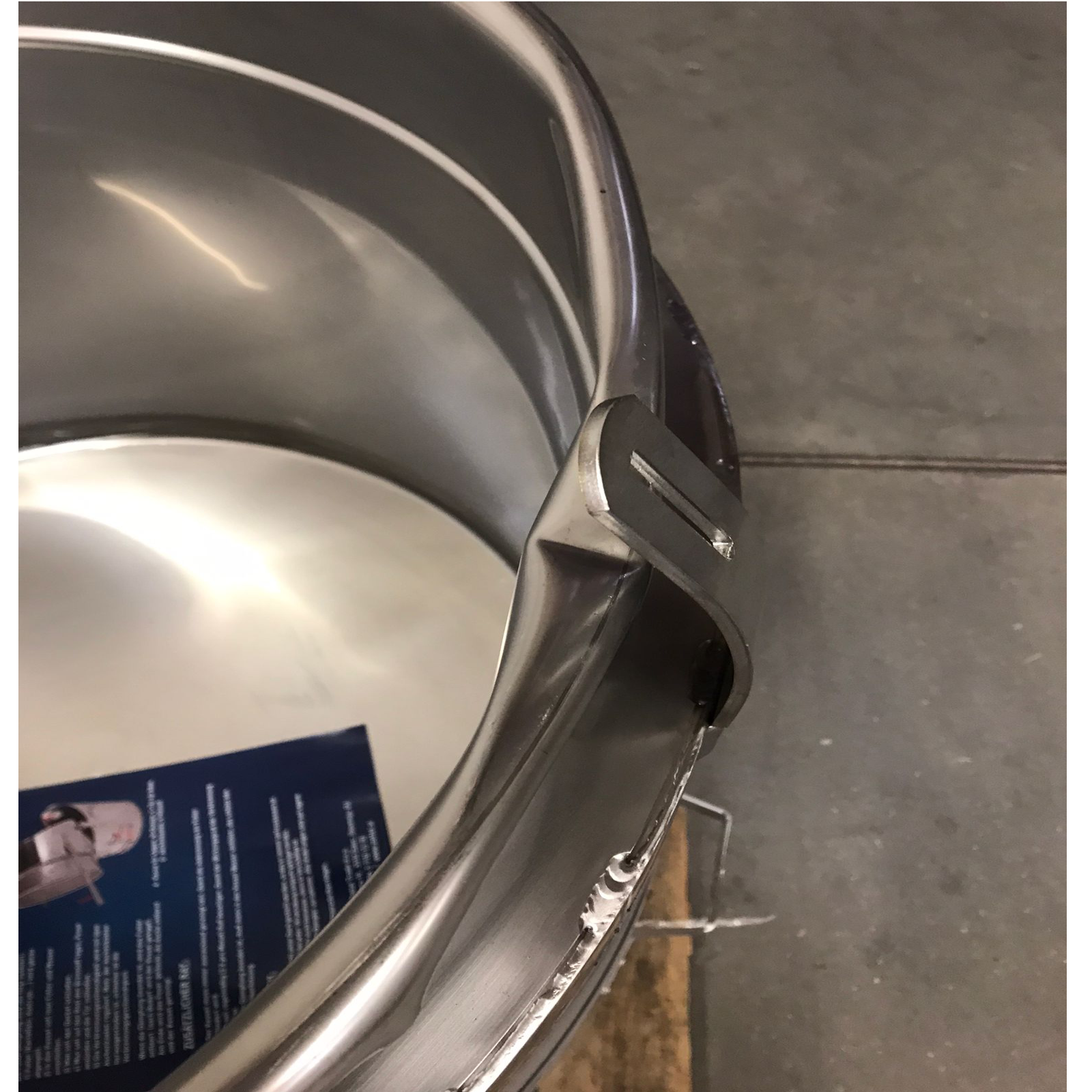 Futterdämpfer 120 L Edelstahl - B Ware