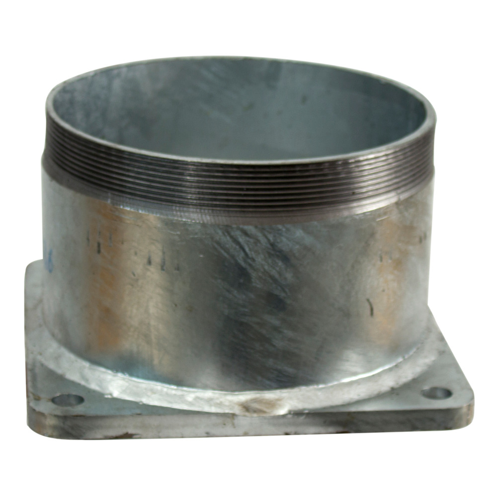 Flanschstutzen gerade mit Gewinde verzinkt