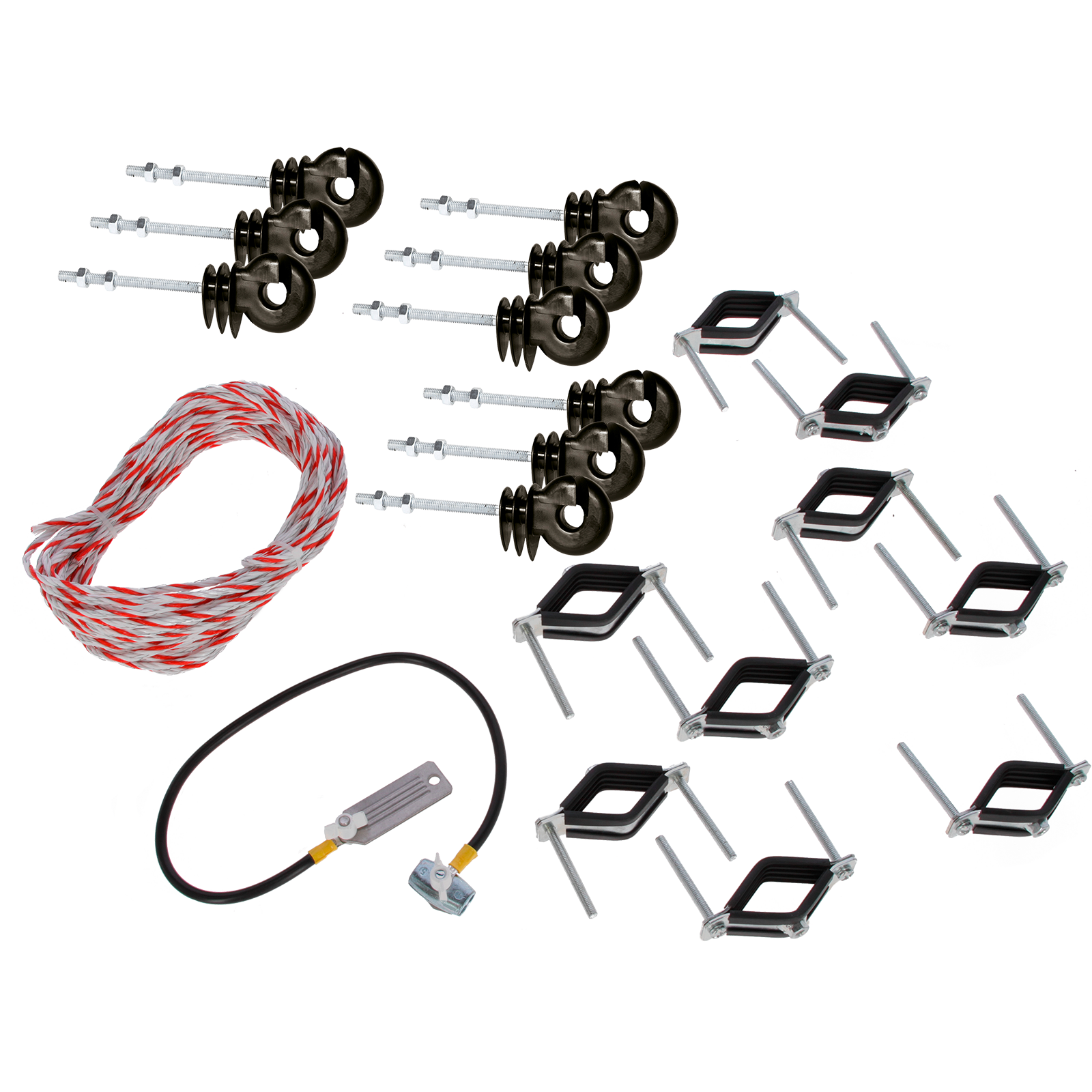 Electric set for pasture gates, 9 pieces