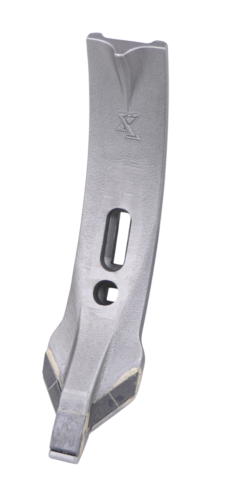 Scharspitze Hartmetall für Grubber-Stiele mit Radius 300mm, Lochabstand 39 - 81 mm
