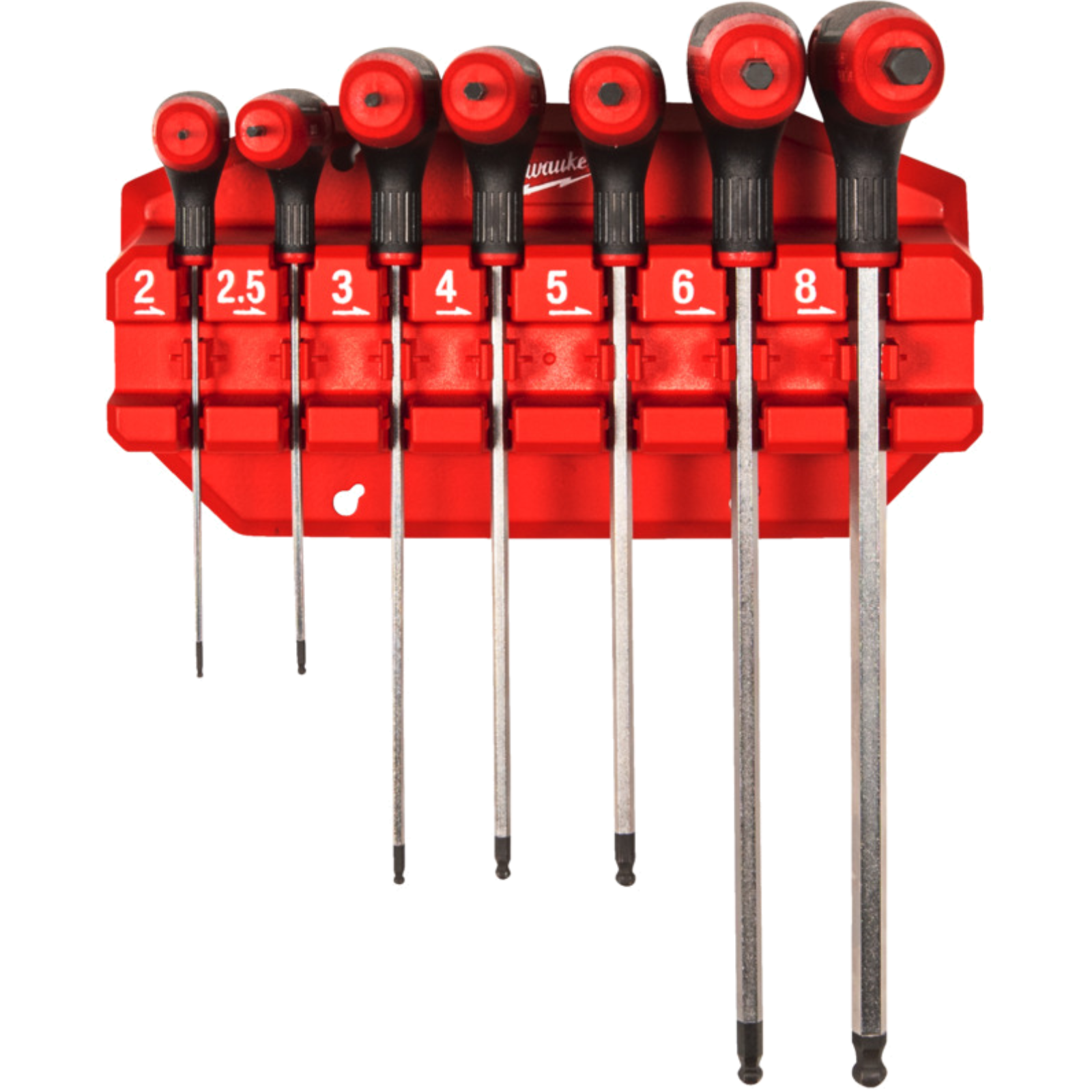 7-piece Allen key set with impact cap and holder