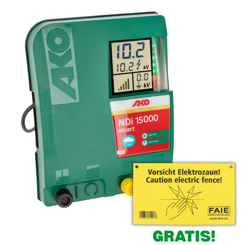 Weidezaungerät NDI 15000 Smart digital - 230V