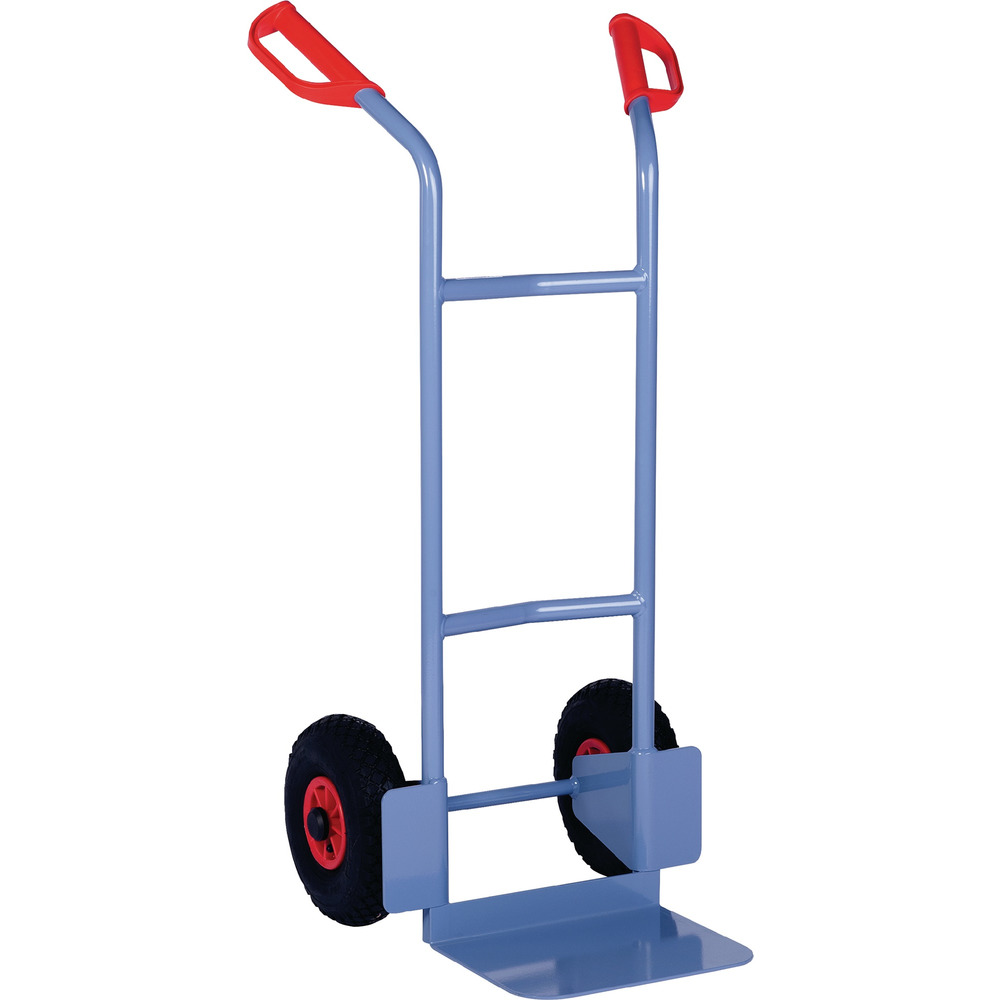 Stapelkarre Höhe 1150 mm Schaufel-L250xB320mm Luft-Bereifung Tragfähigkeit 200 kg