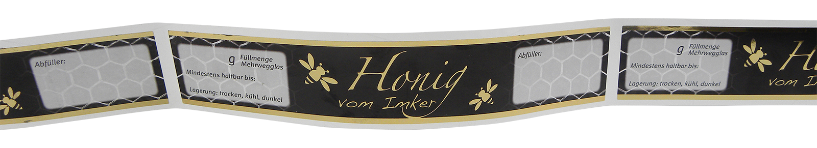 Honigetiketten Rolle mit 100 Stück