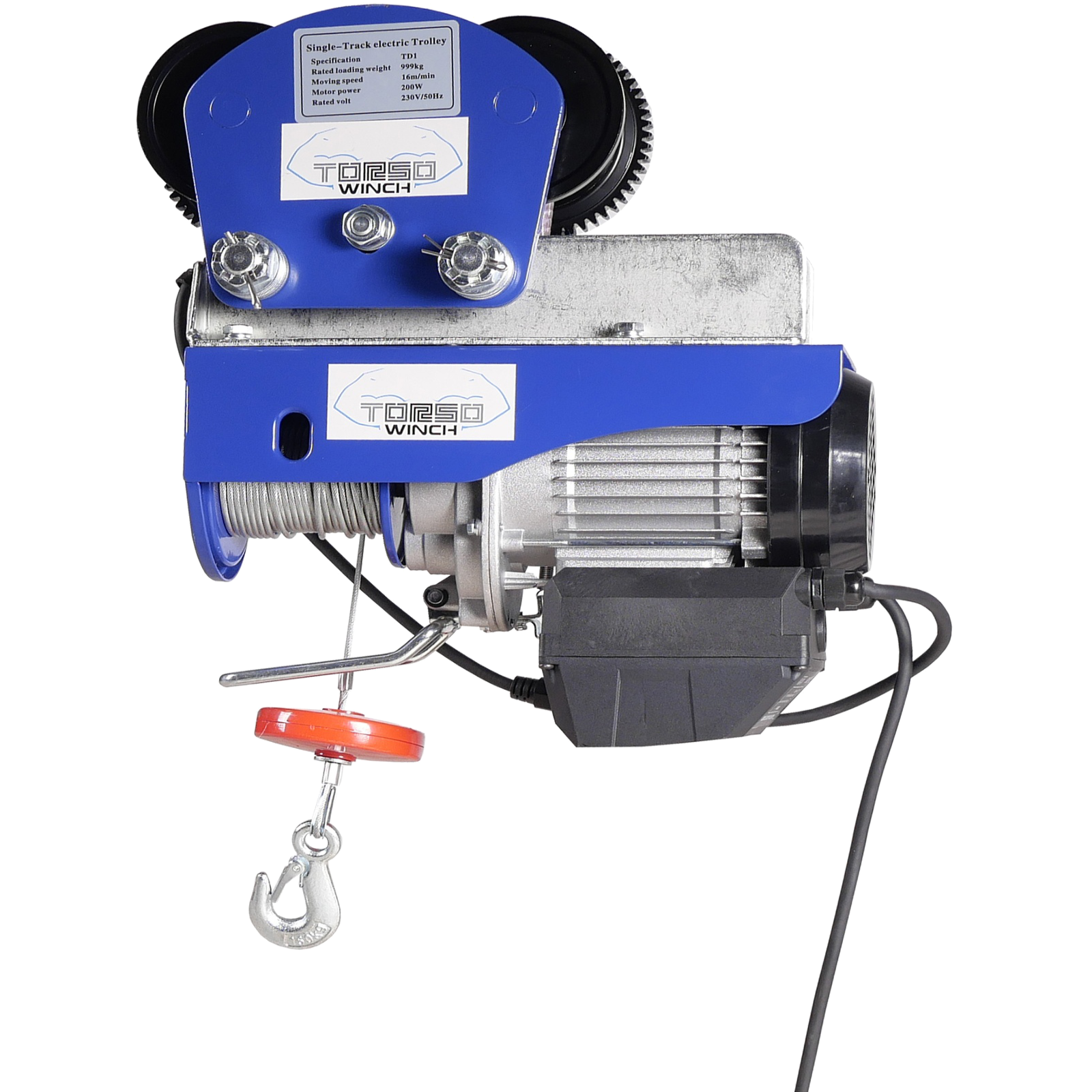 Elektro-Seilwinde 150/300 Kg mit Fahrwerk und Funk