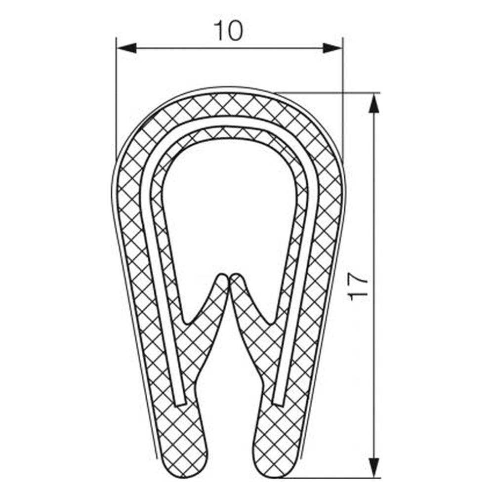 Kantenschutzprofil 5906, 2-4 mm