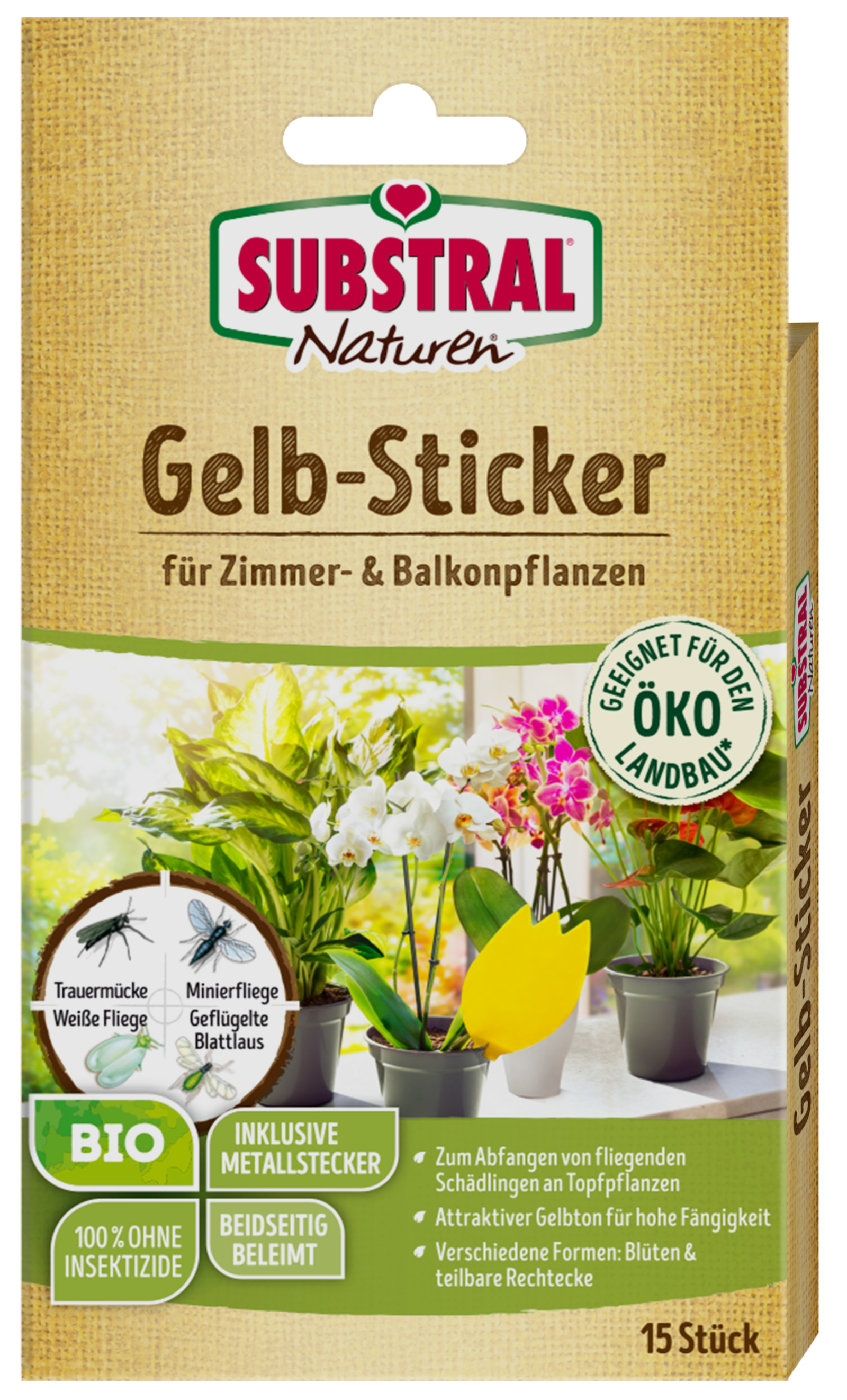 Yellow plugs SB NAT 15 pcs.