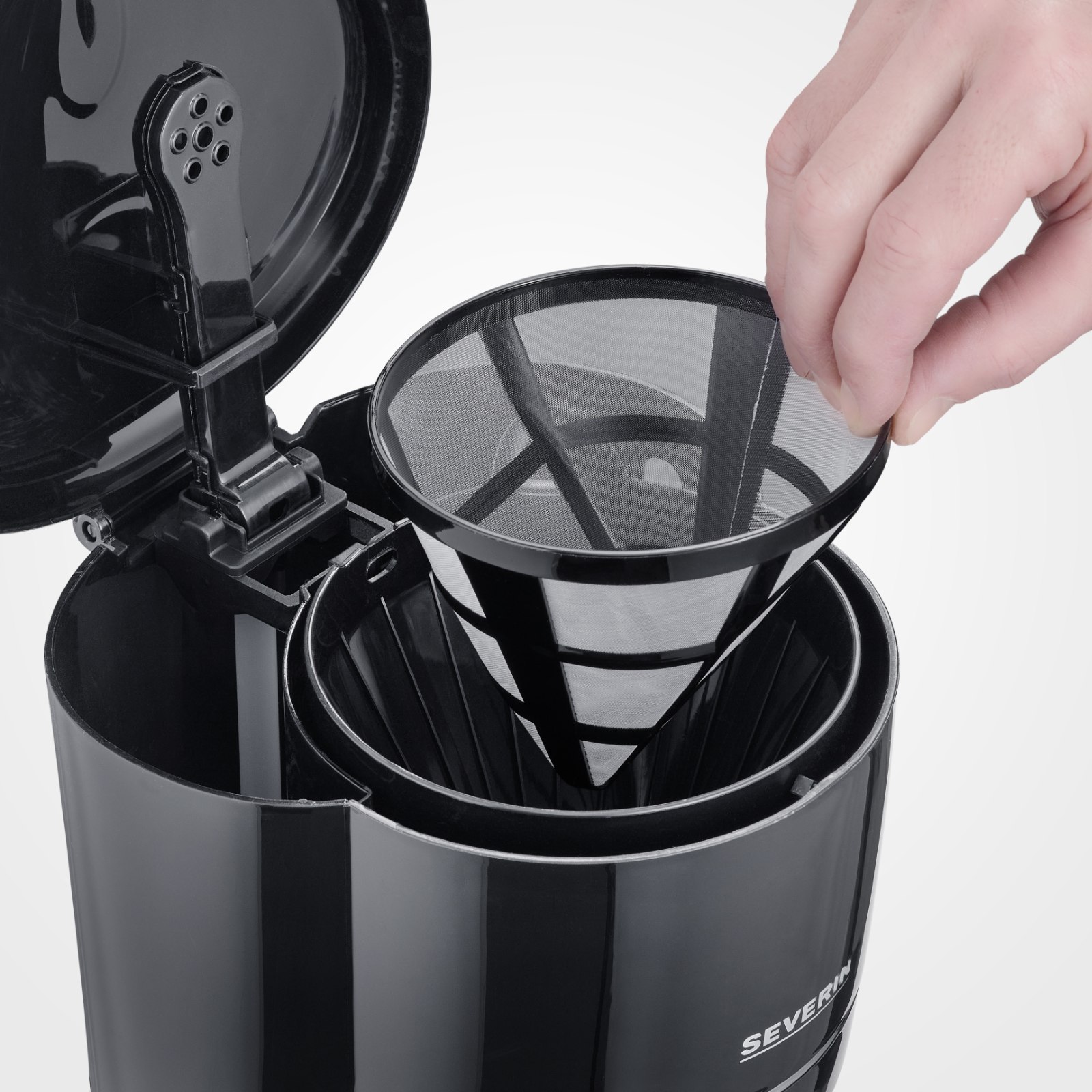 Kaffeemaschine schwarz