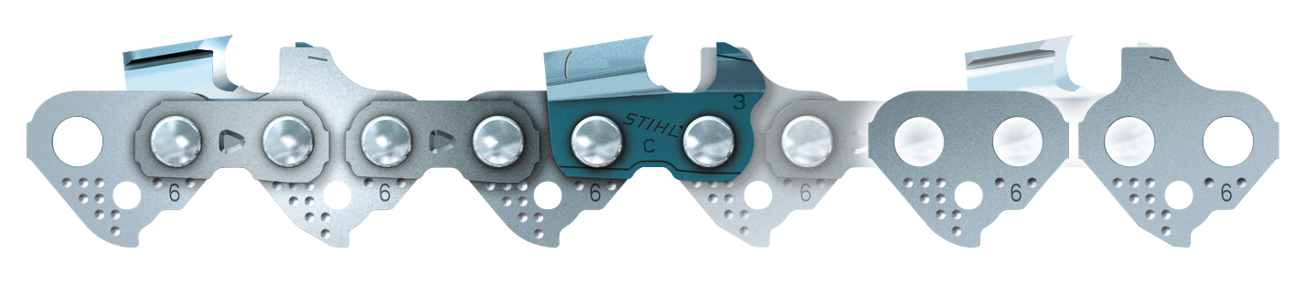 Sägekette Vollmeißel 3/8 Zoll P 1,1 mm Super 3 