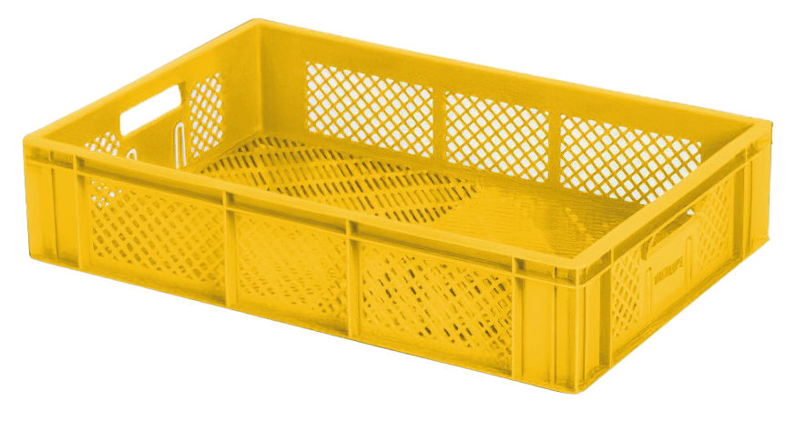 Obstkiste 8-er Set 60x40x17 cm SilverFox gelb