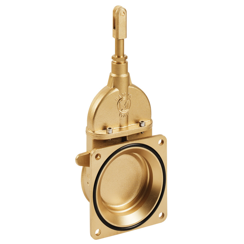 Gülleschieber mit Flansch und Gewindeanschluss