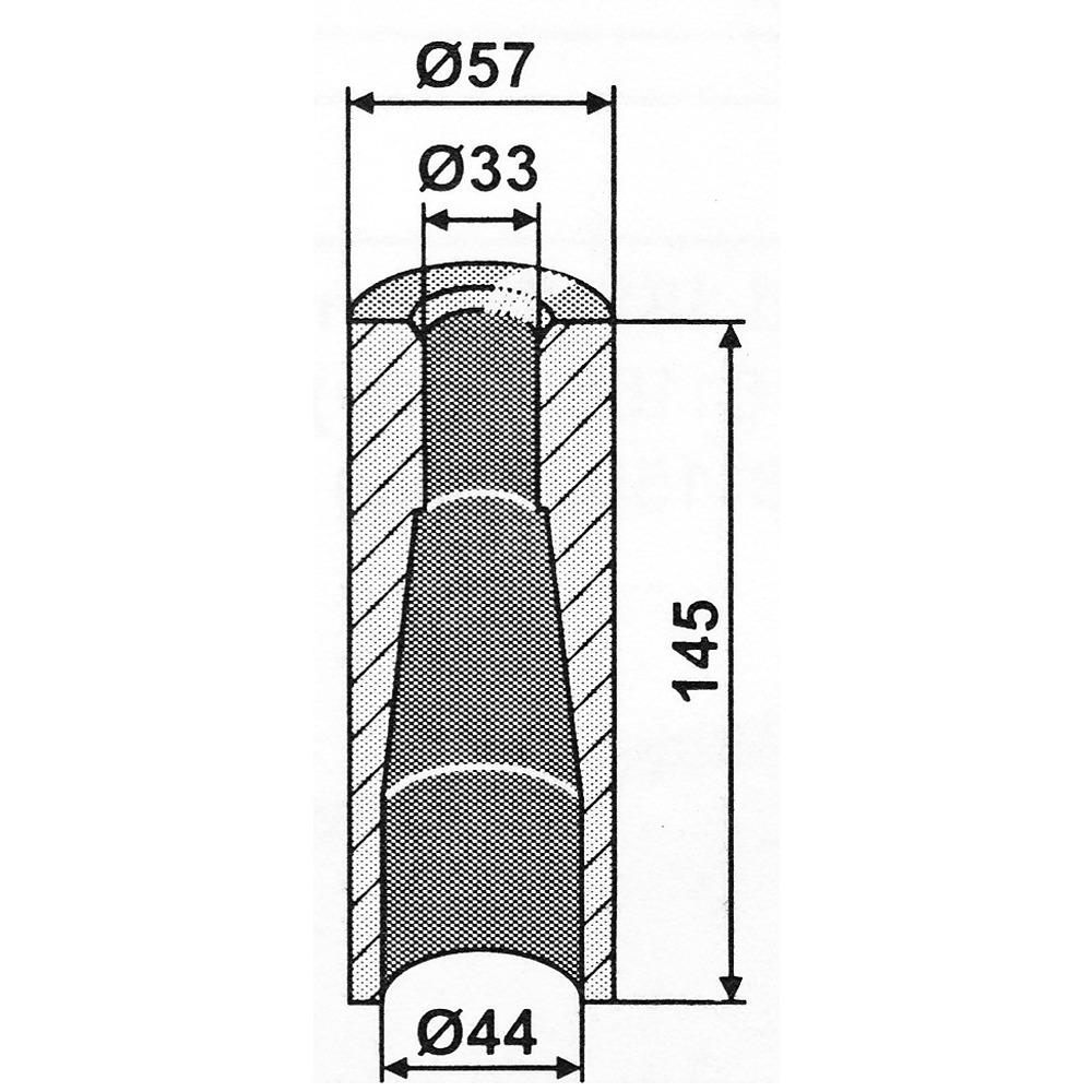 Einschweißbuchse 145x57 mm
