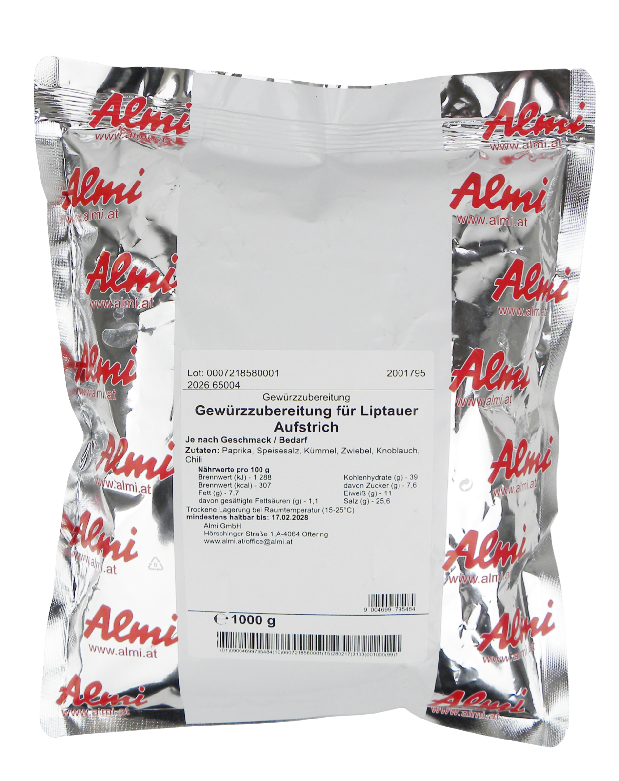 Liptauer Aufstrich Gewürzzubereitung 1kg