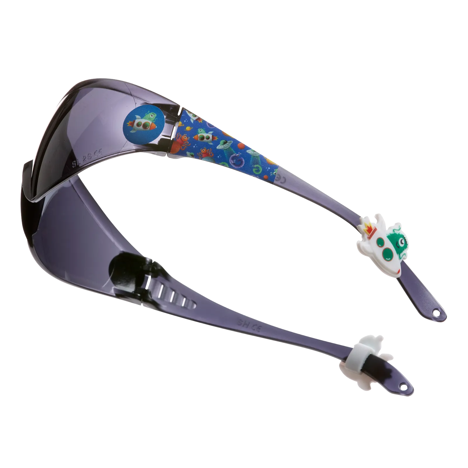 Schutzbrille Kinder getönt Weltall blau 