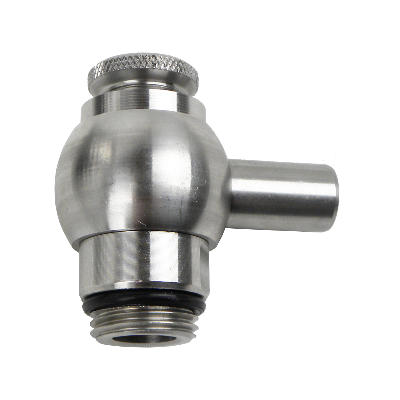 Ball valve for stainless steel jugs