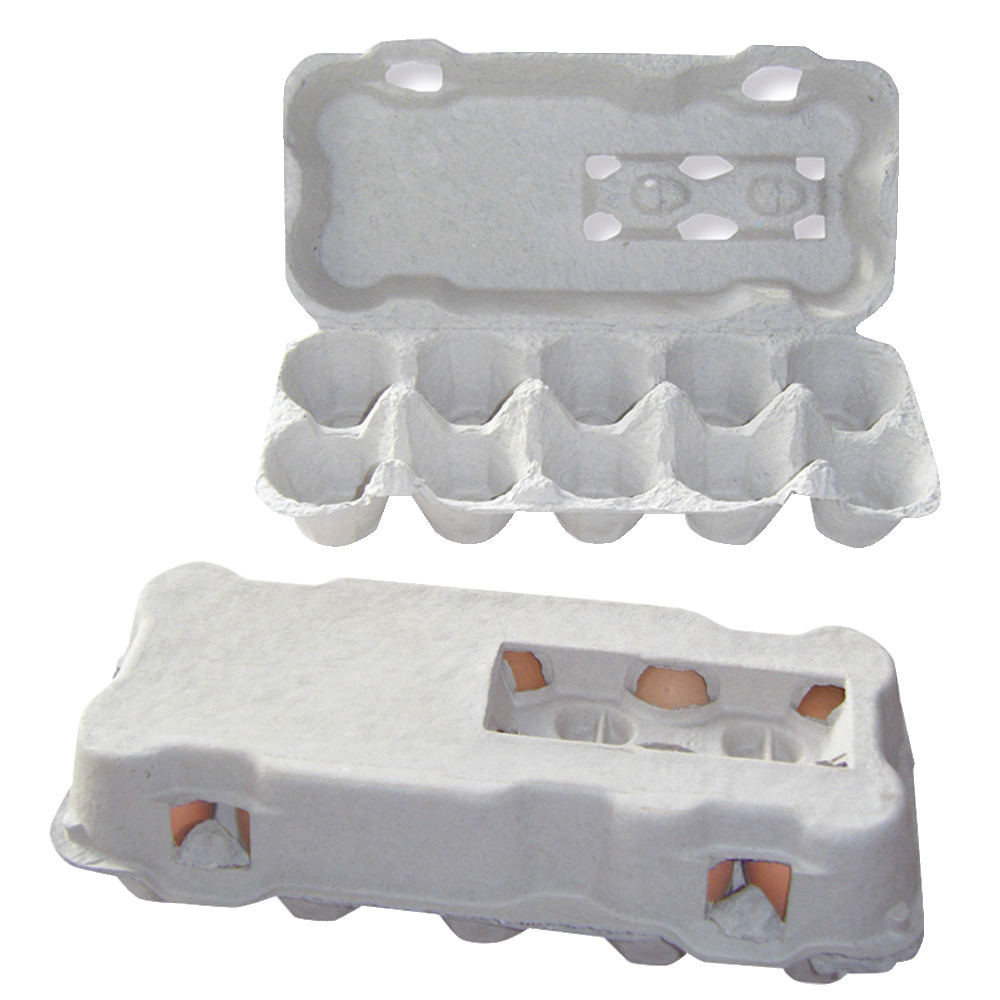 10er Eierschachtel grau