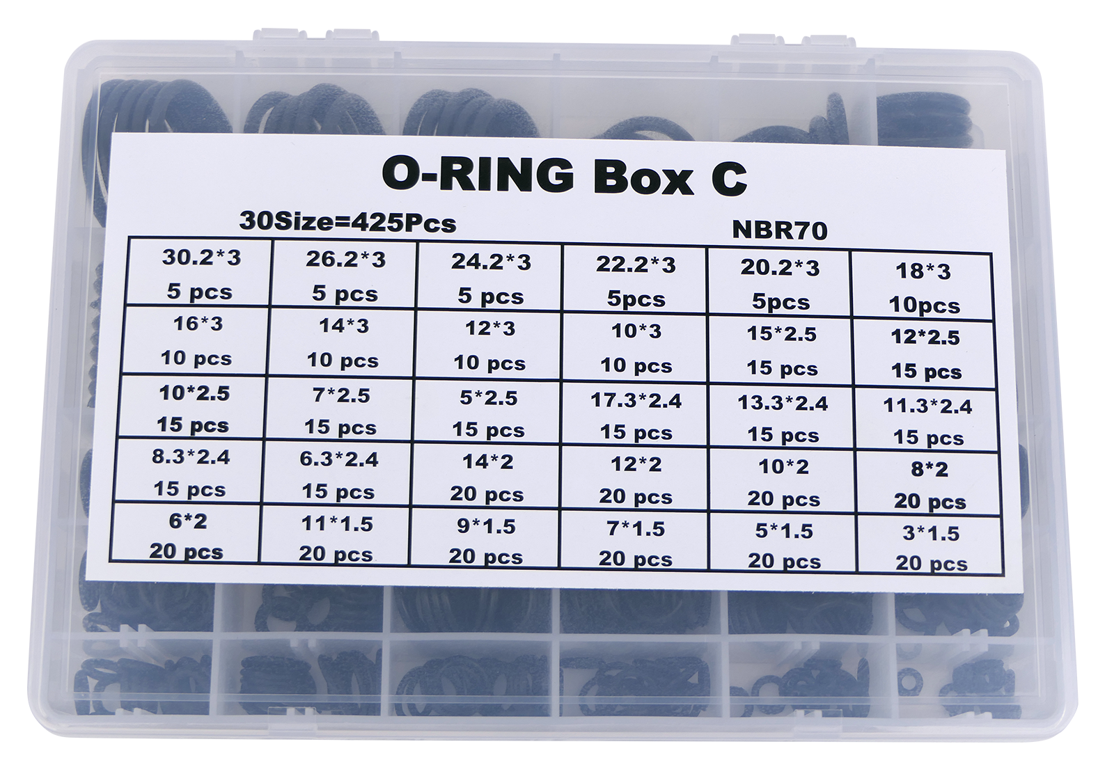 O-Ring Sortiment metrisch NBR 70
