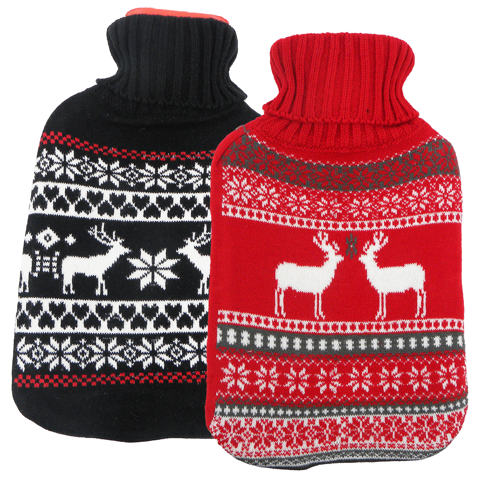 Wärmeflasche mit Bezug Muster 2 Liter