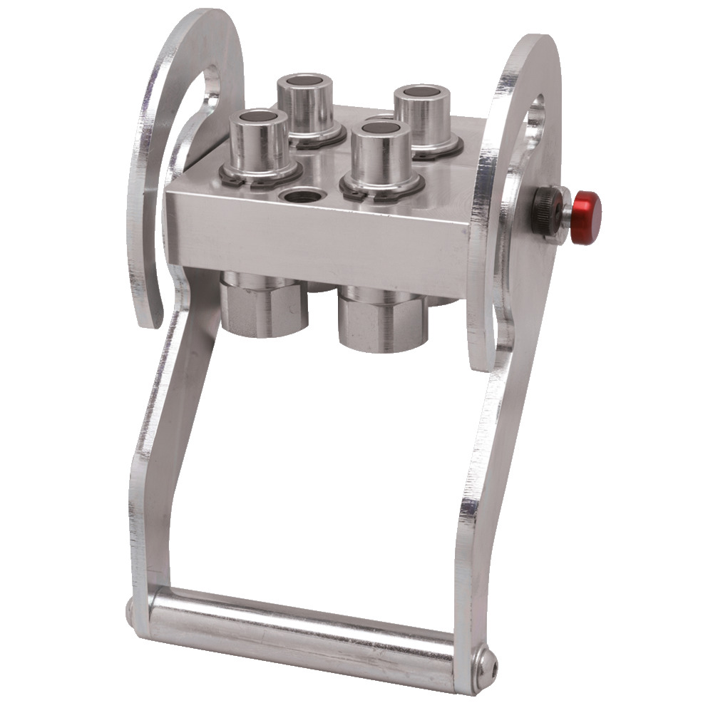 Multikuppler FAIE 4-fach DN13, mit Hebel, Festteil