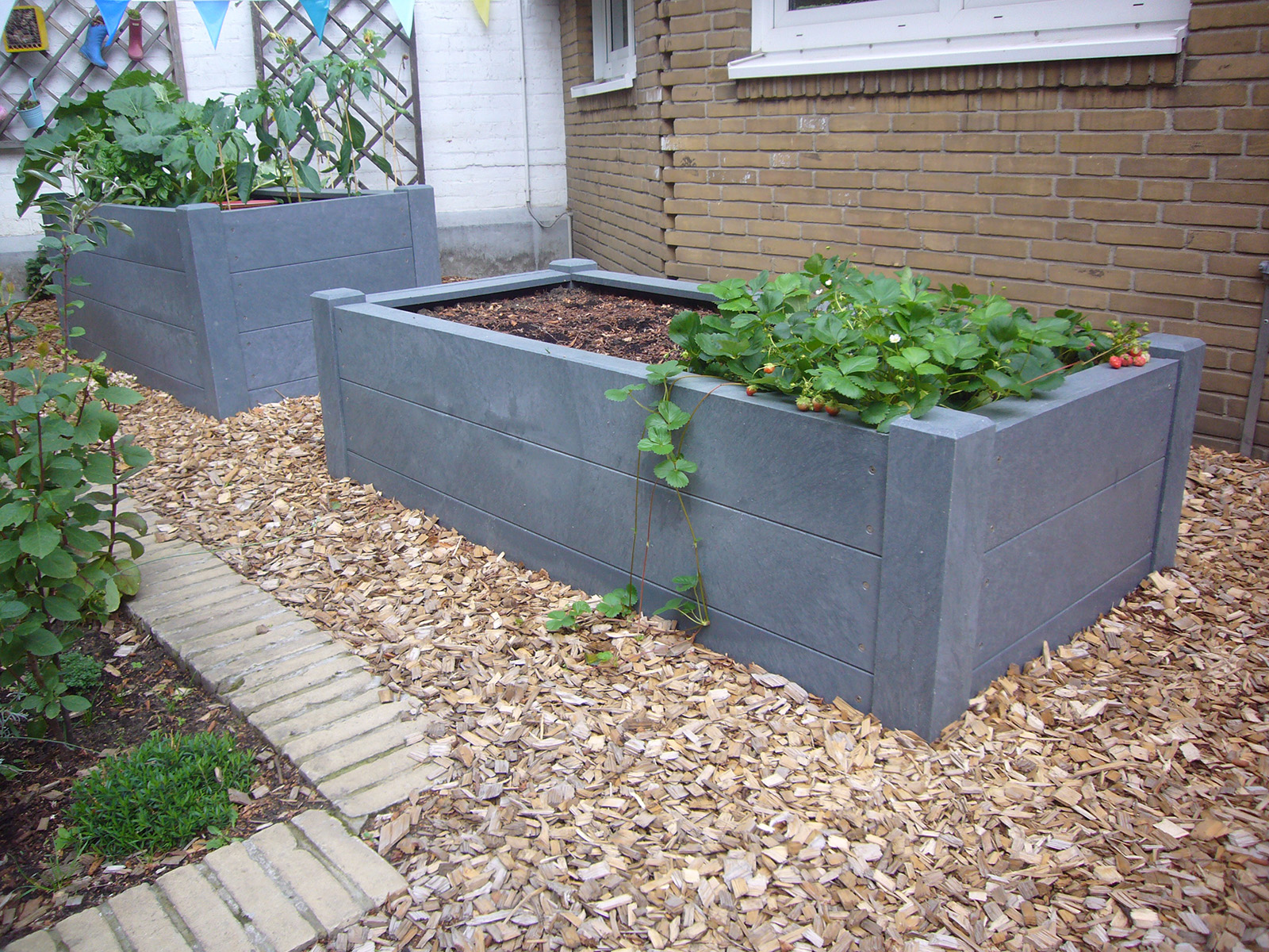Hochbeet Terra grau