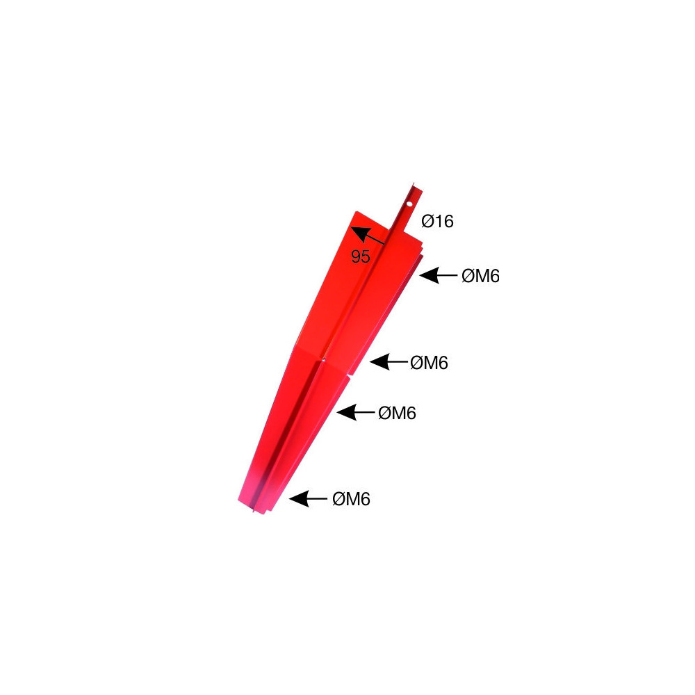 Kotflügel vorne rechts, Breite 95mm, passend zu Steyr 8045-8095
