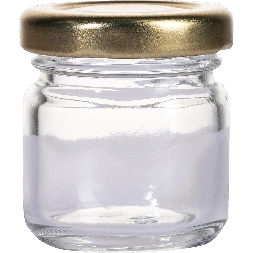 Mini-Glas 12-er mit Schraubdeckel 41ml