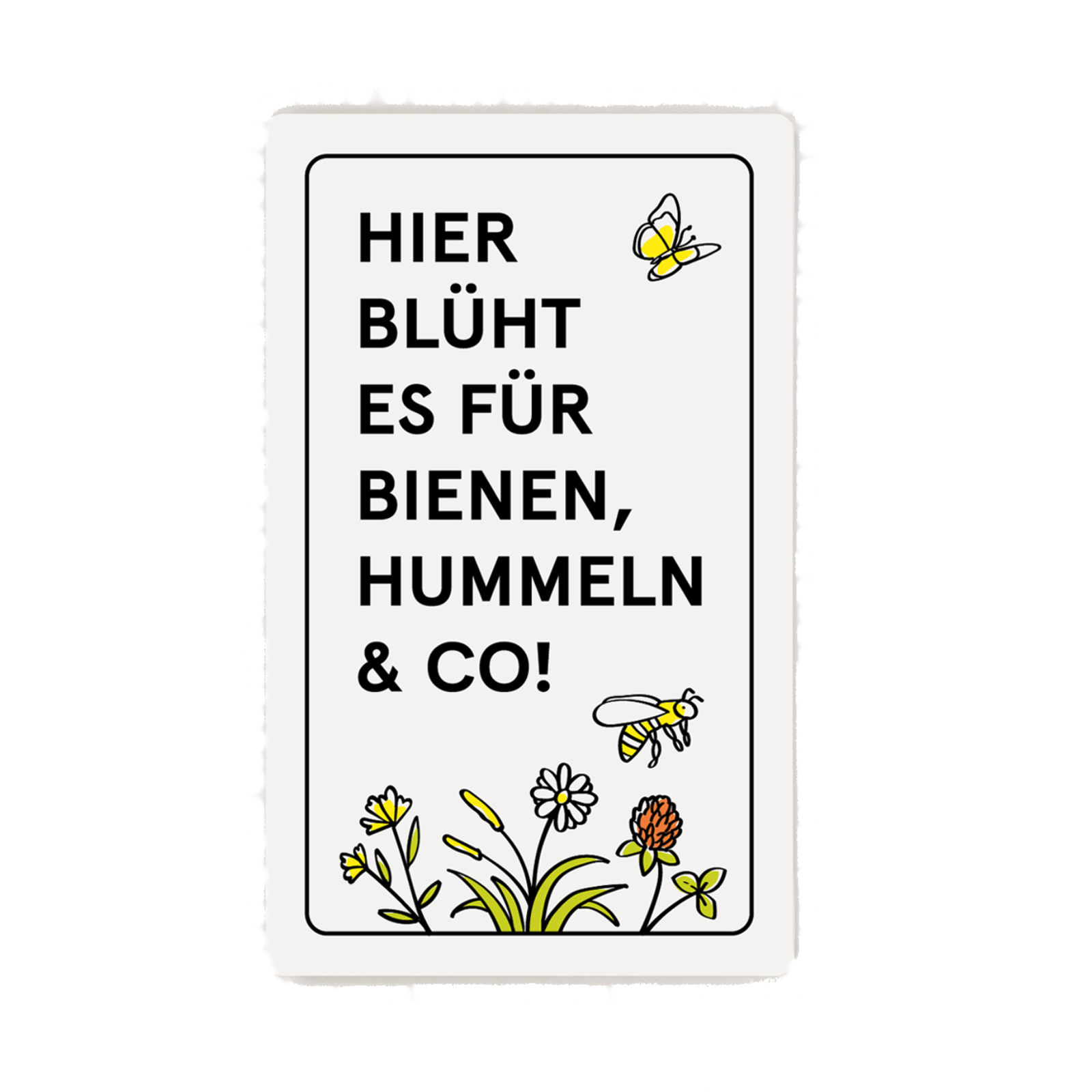 Schild Blühstreifen