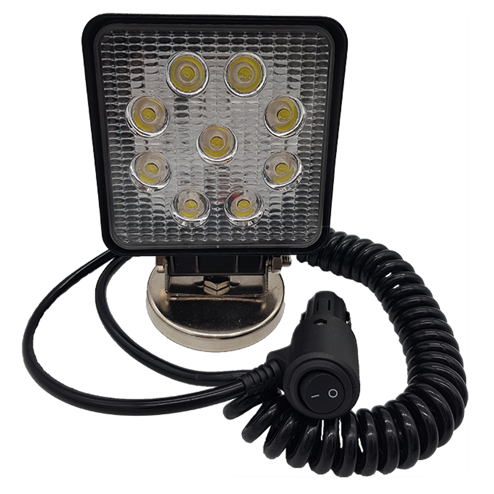 LED-Arbeitsscheinwerfer Magnetfuß, Spiralkabel
