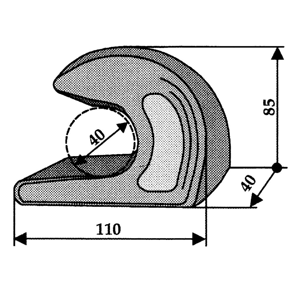 Einhängehaken lose, ST52