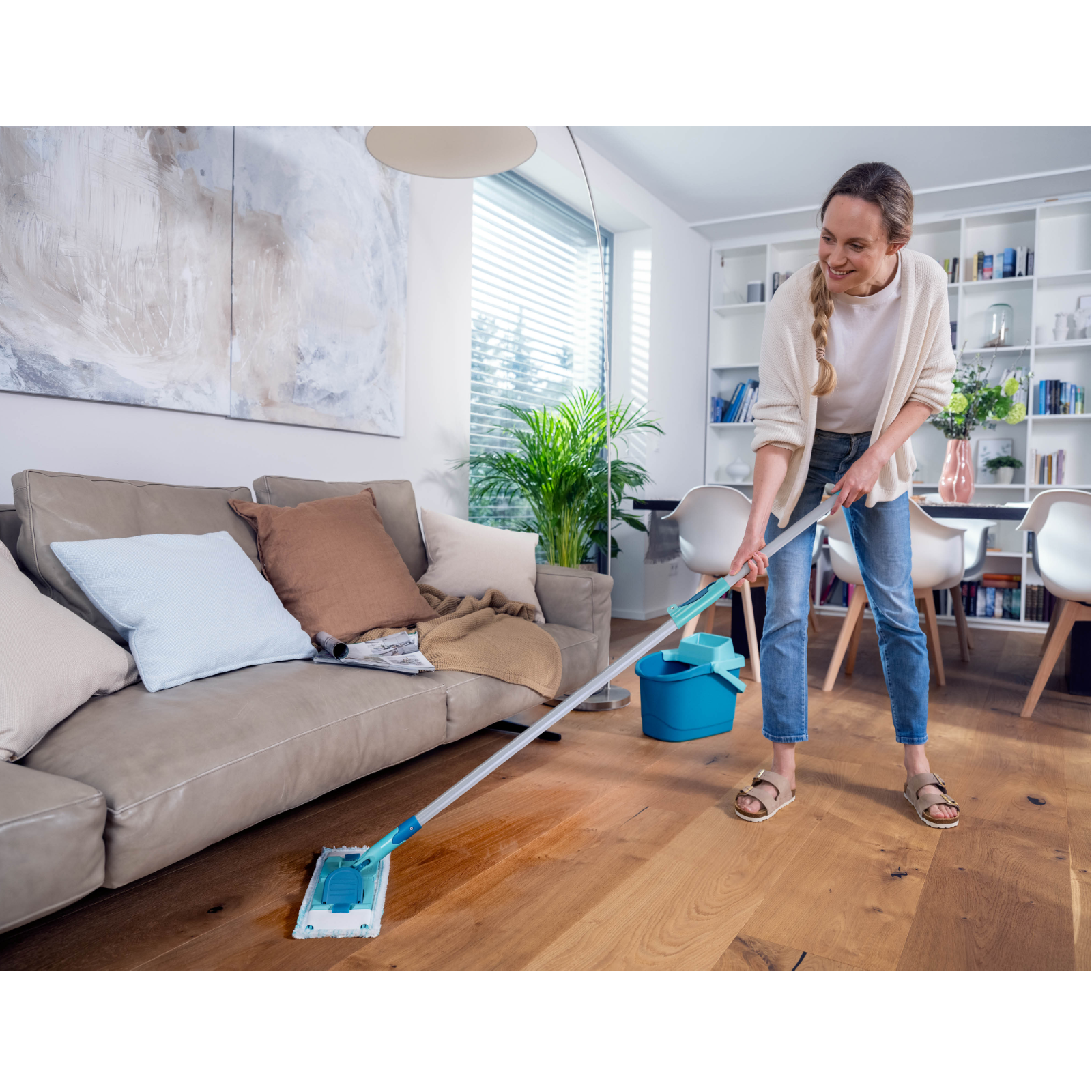 Bodenwischer Power Clean M micro duo Teleskop