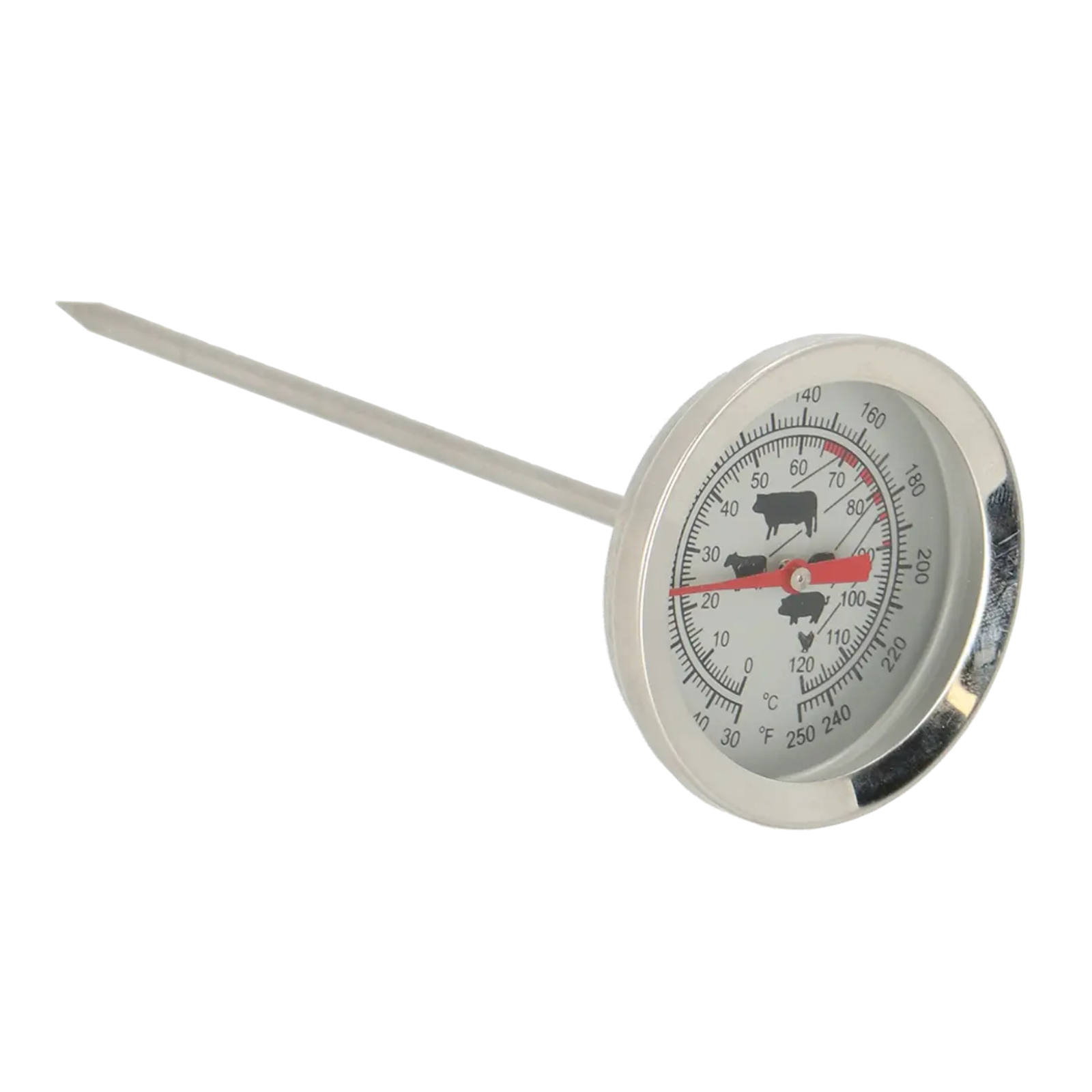 Fleischthermometer Analog Edelstahl