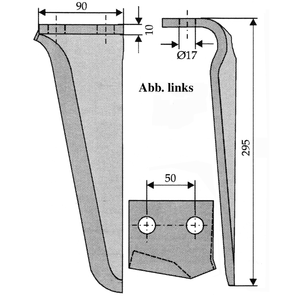 Kreiseleggenzinke RH66 passend zu Maschio, 90x10mm