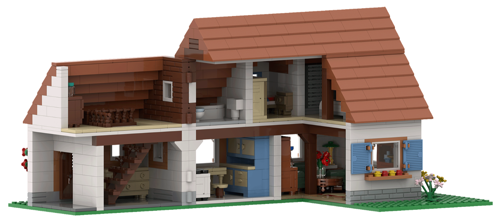 BRIXIES Plus Bauernhaus