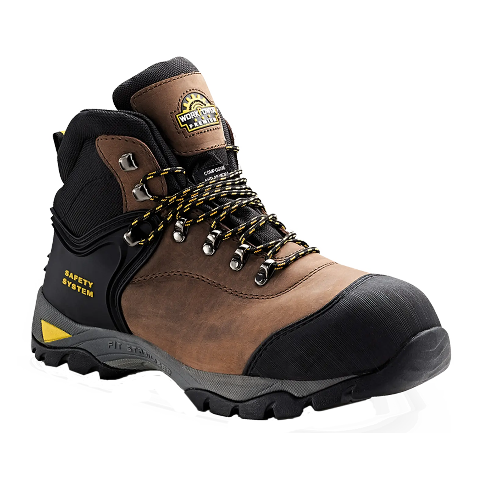 Sicherheitsstiefel-Arbeitsschuh S3 Tiger braun
