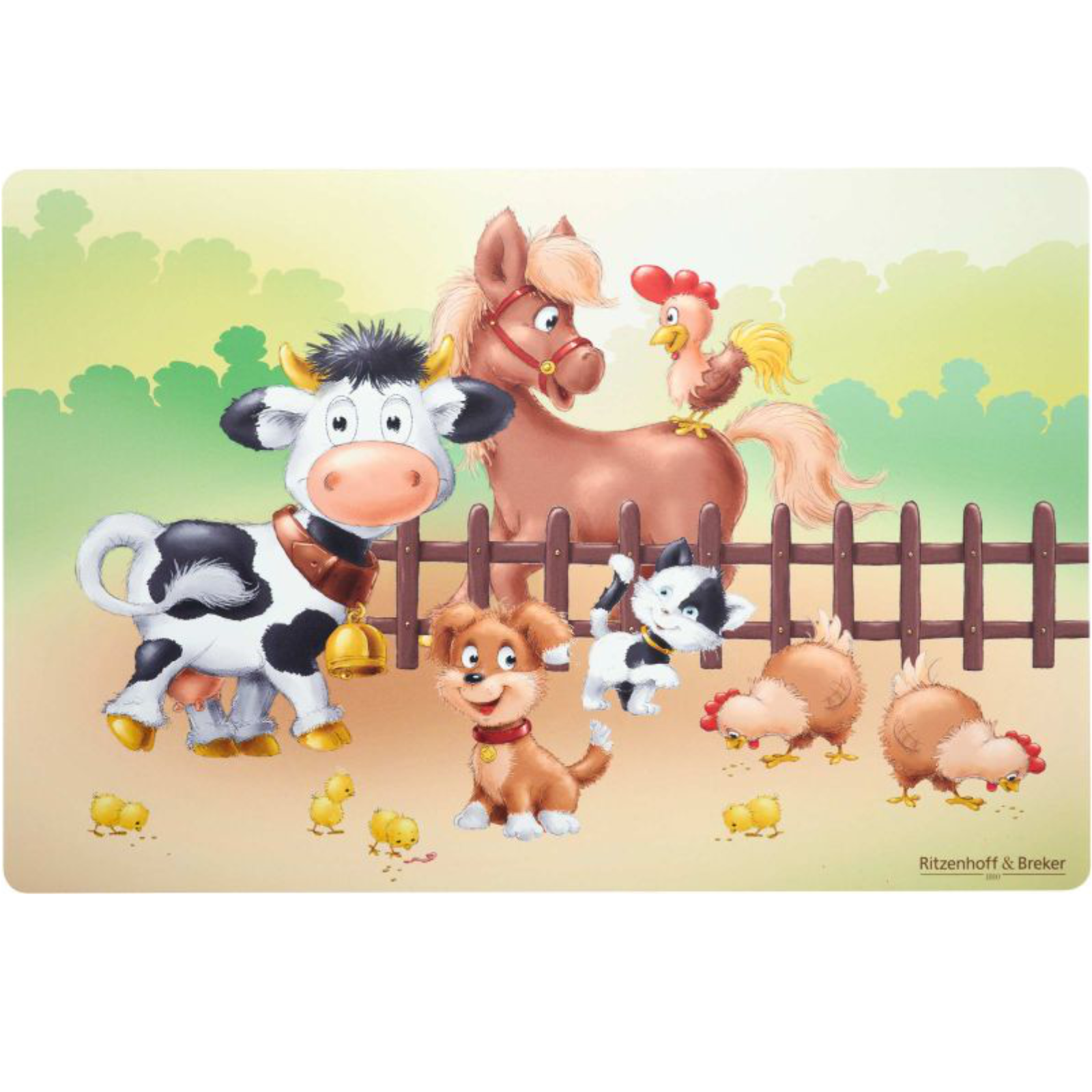  Kindertischset "Hoftiere" 