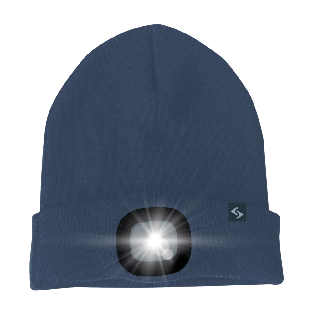 Kindermütze LED Malix blau
